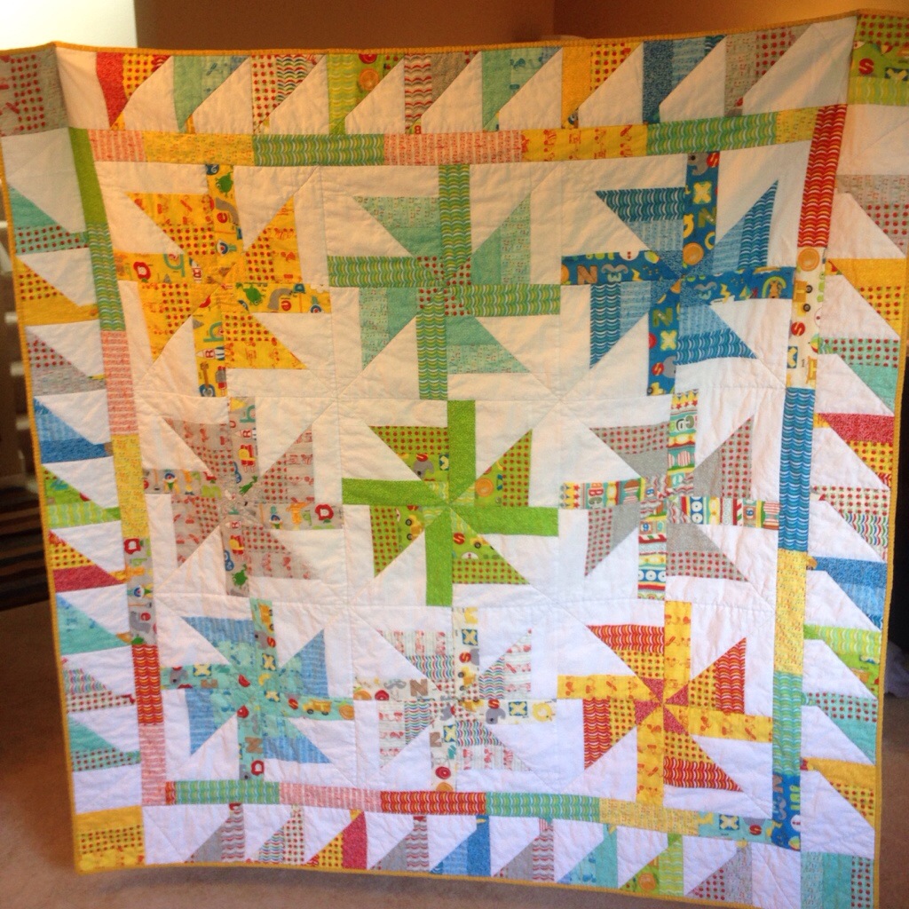 Finished Jelly Roll Quilt