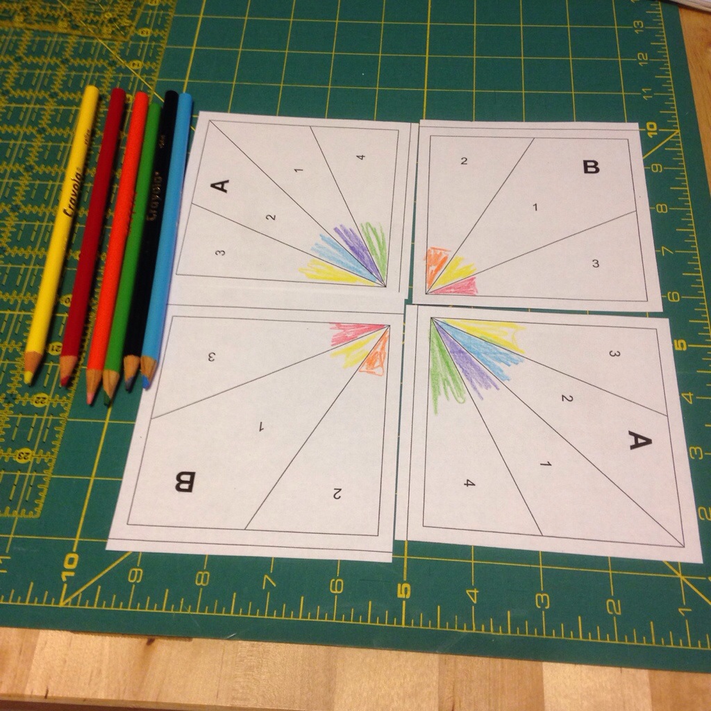 paper piecing colors