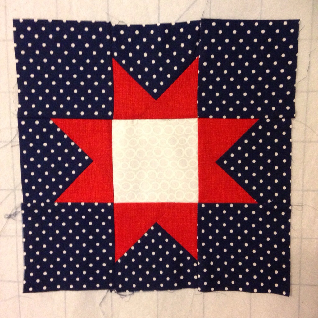 4th of july star block